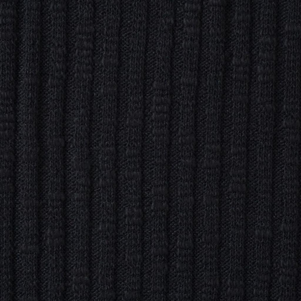Vintage Strickstoff Längsrippe schwarz